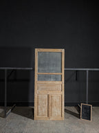 Antique Obscured Glass 2 Lite Single Door - 34.75x82.75 - N437