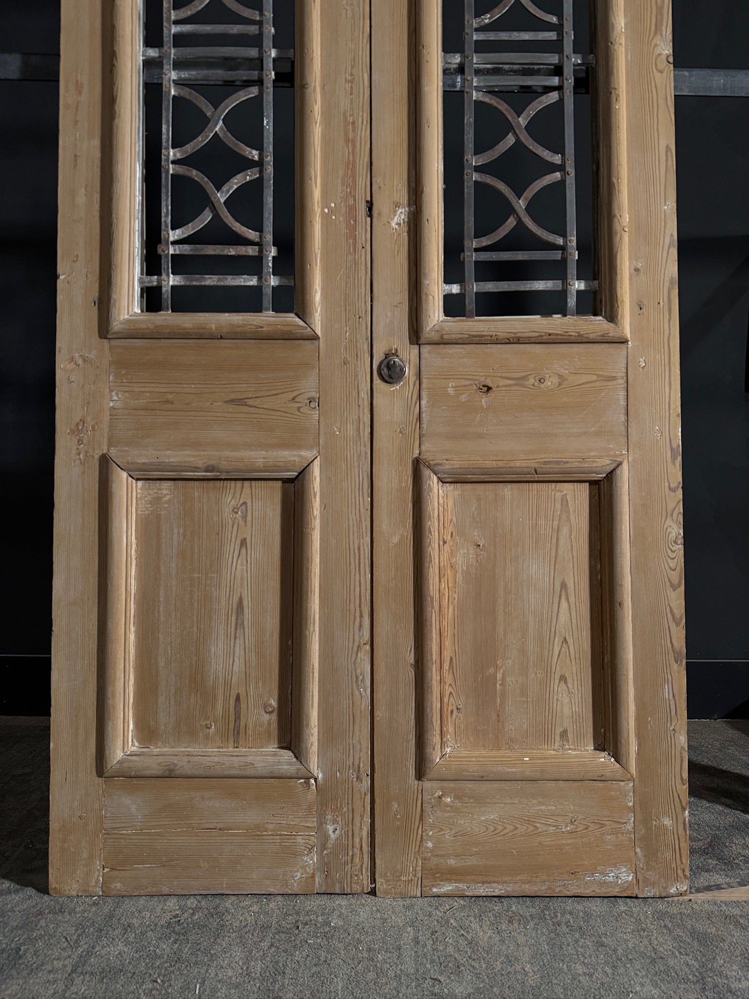 Antique Iron French Doors - 43.75x84 - N409