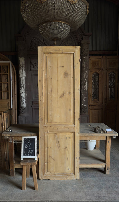 2 Panel Single Solid Antique Door - 27x87 - L177
