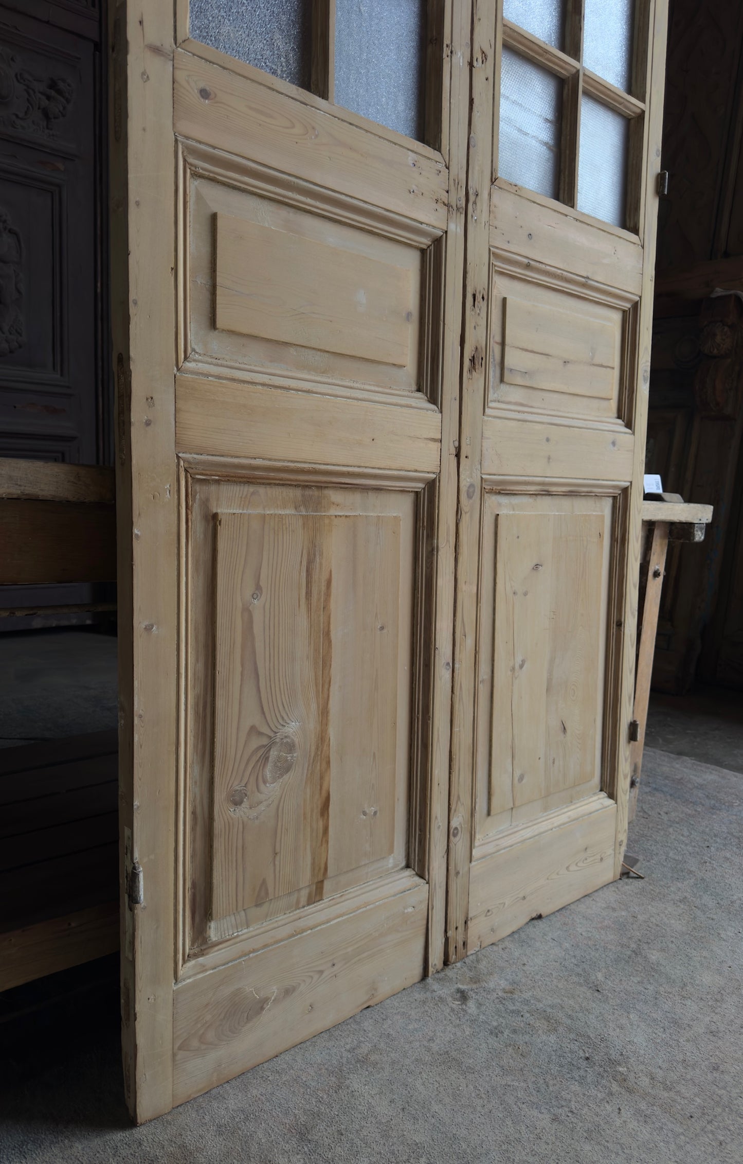 20 Lite Antique Glass French Doors - 43.75x100 K477