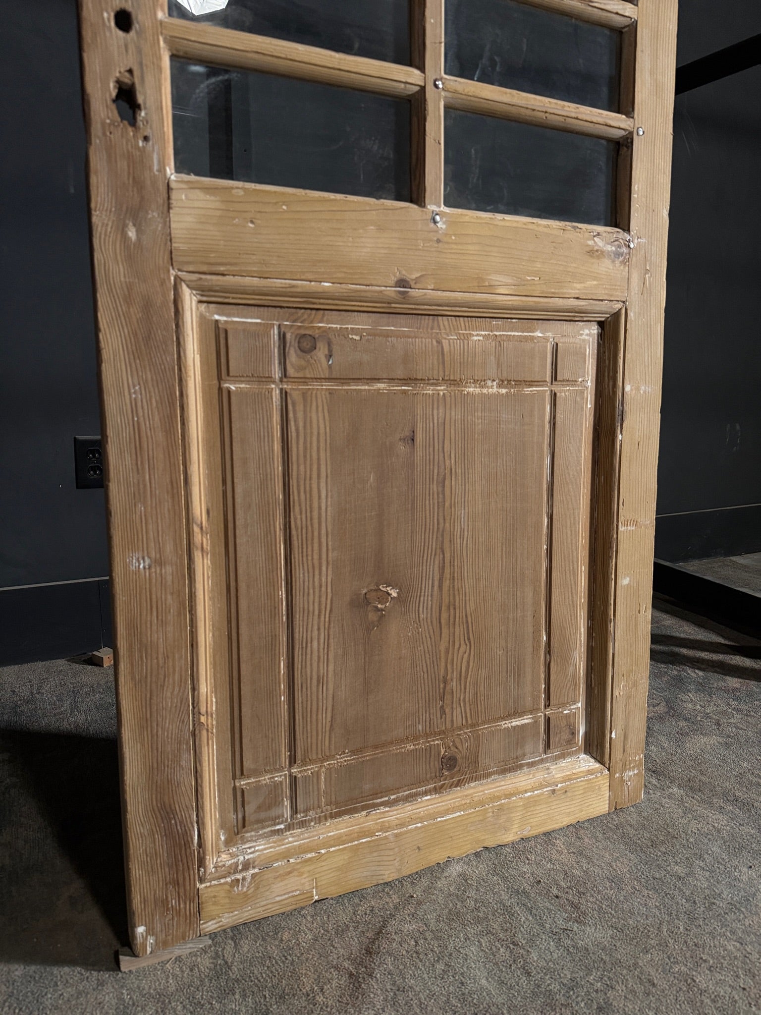 Antique Glass Single Door - 31.5x83 - N515