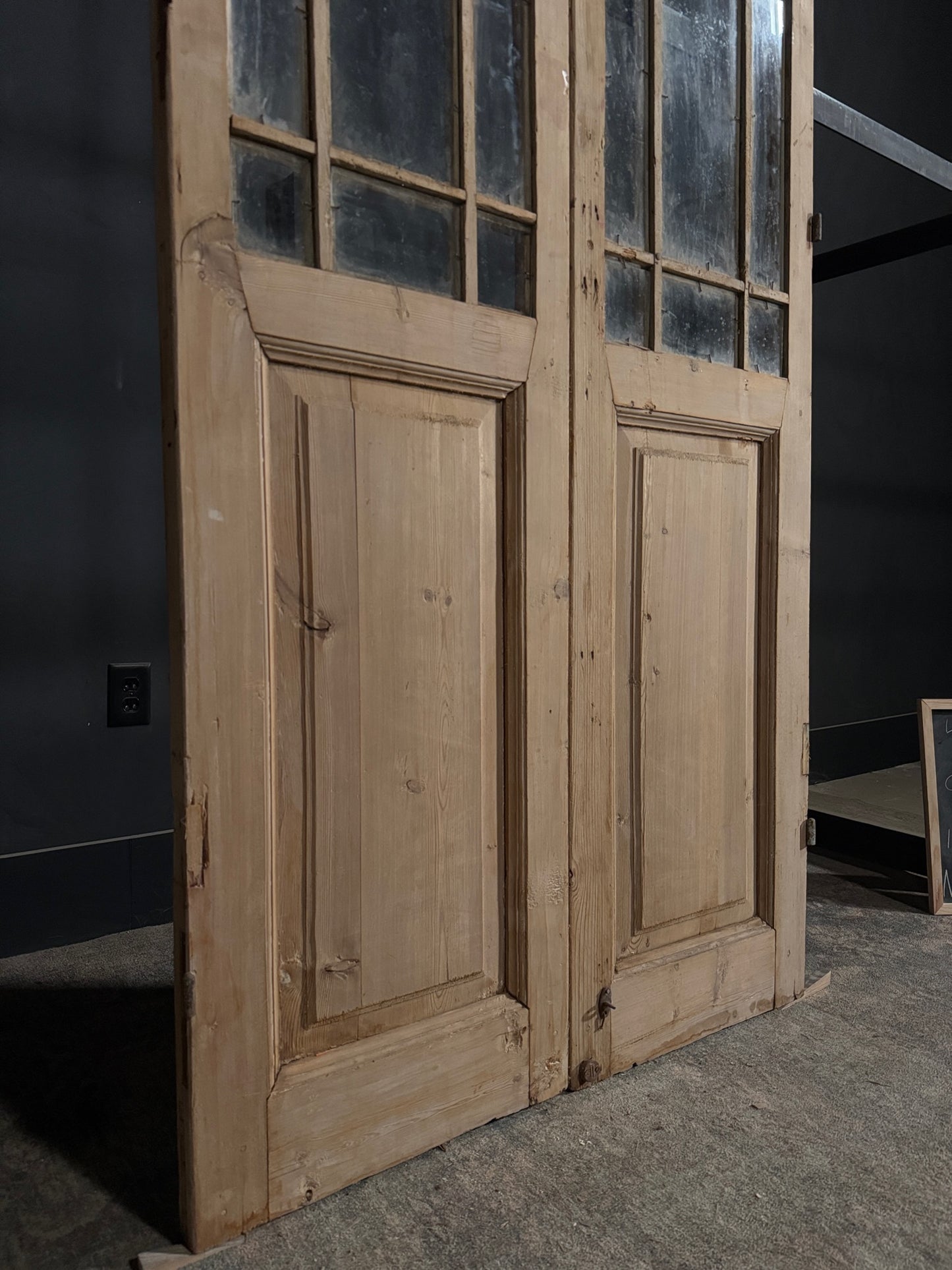 Antique Glass 15 Lite French Doors - 40.25x94.5 - N394