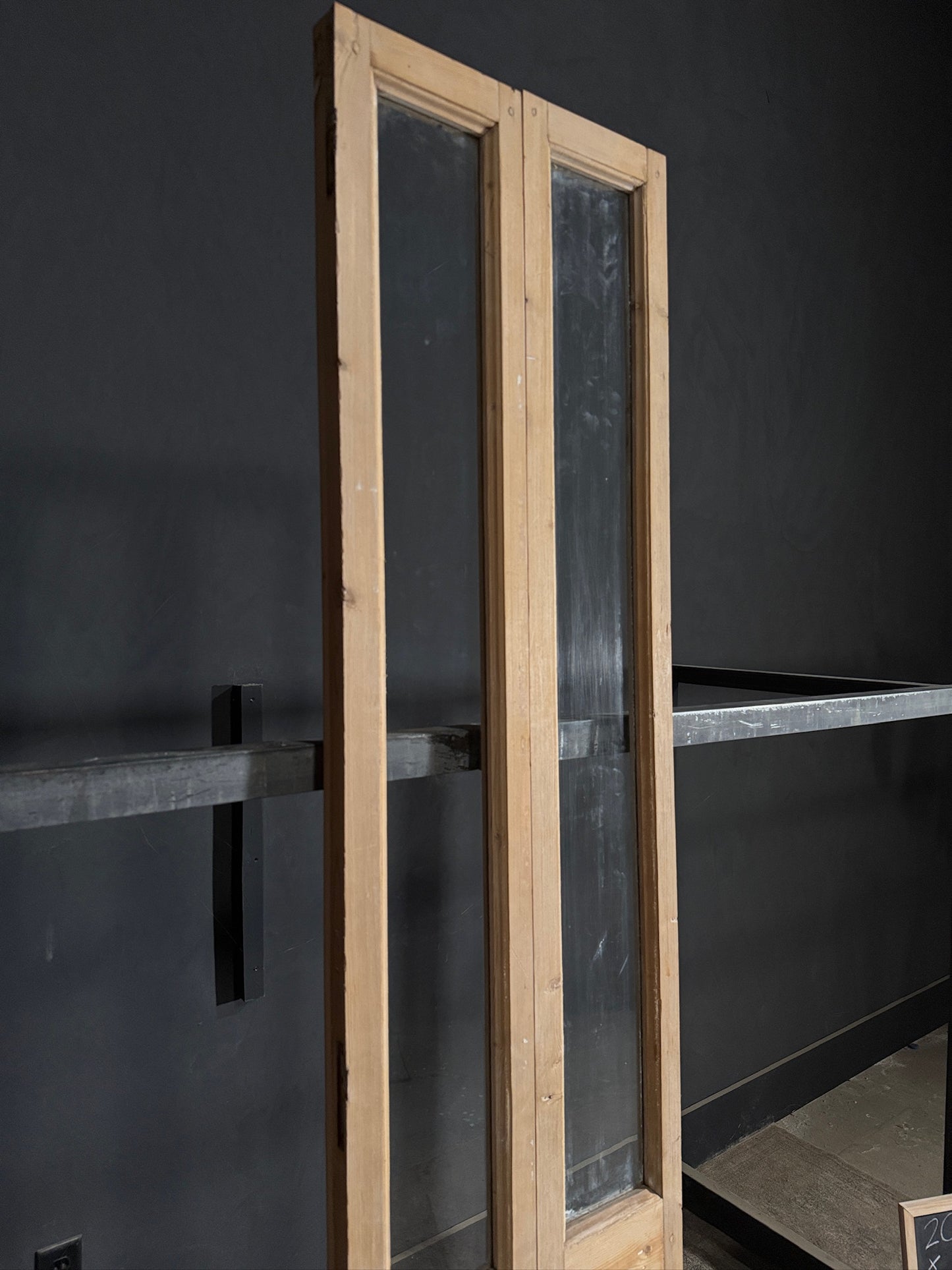 Antique Glass 1 Lite French Doors - 20x90 - N415