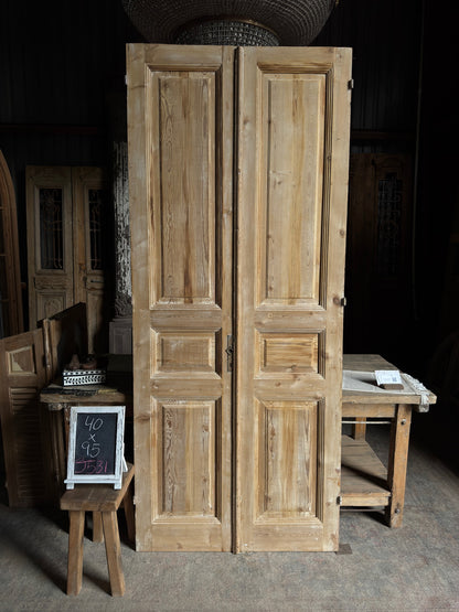 Solid French Antique Doors - 40x95 J531