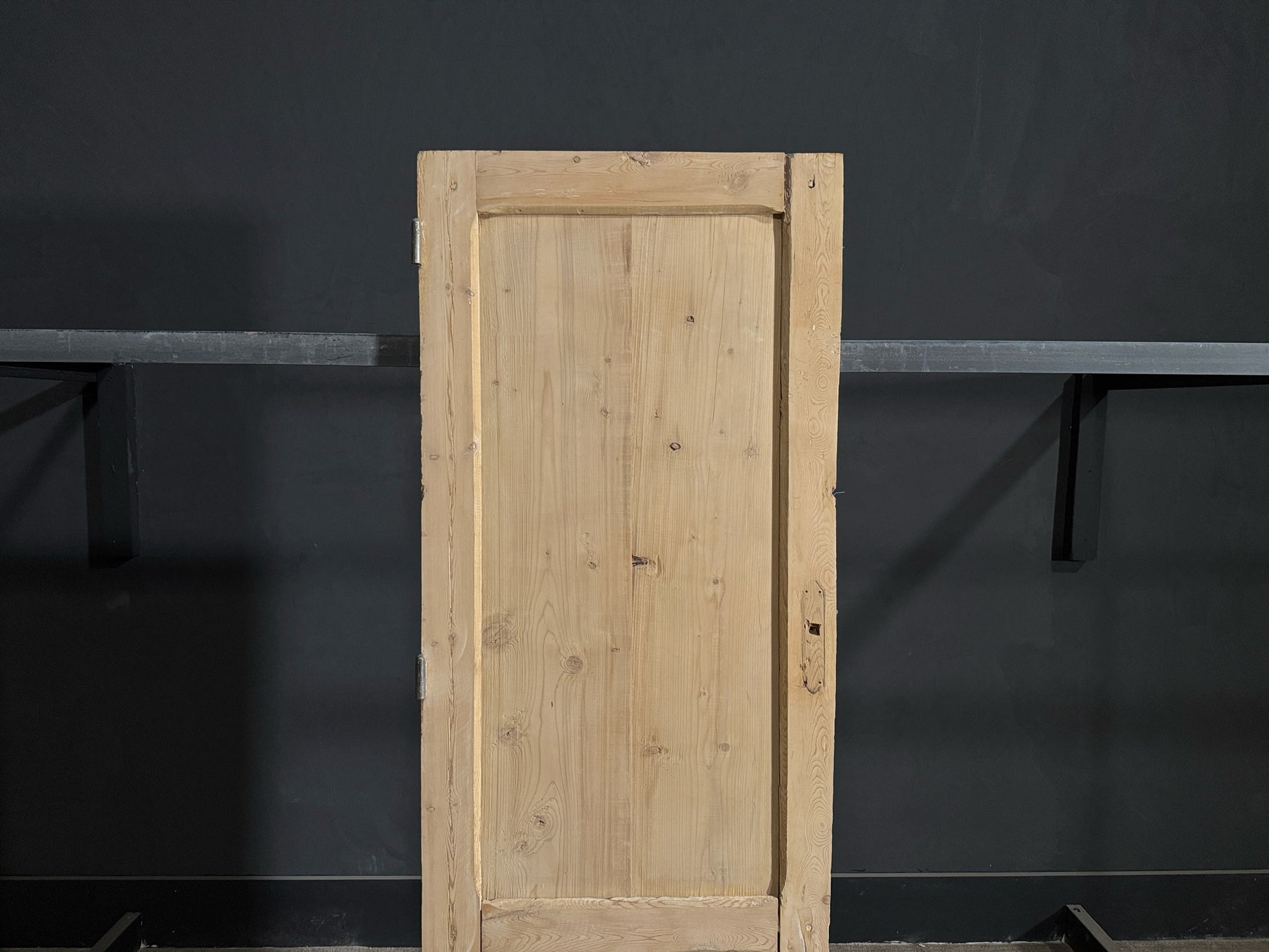 Antique Louvered 2 Panel Single Door - 25.5x70 - N141