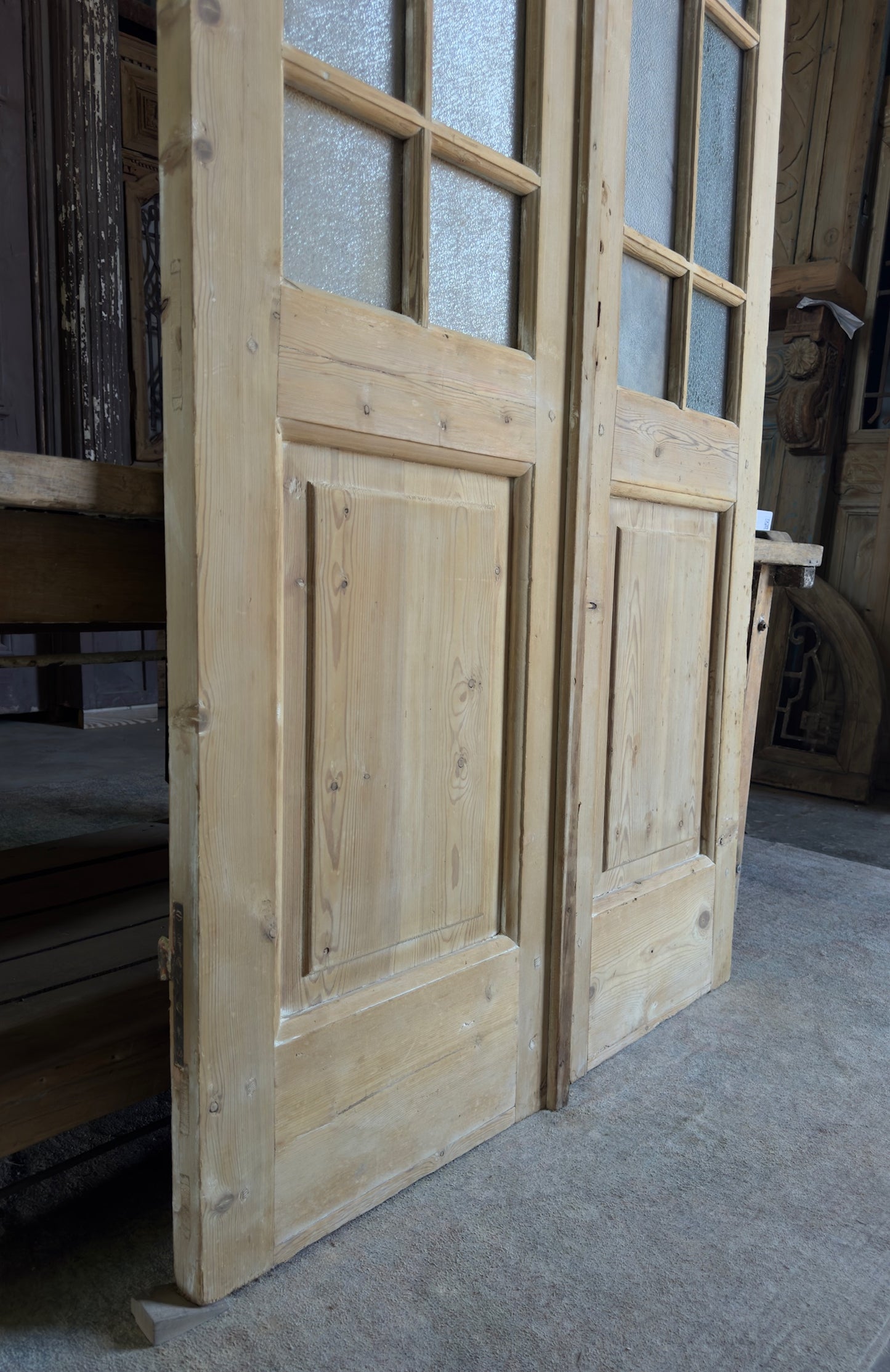 20 Lite Antique Glass French Doors - 44x95 K433