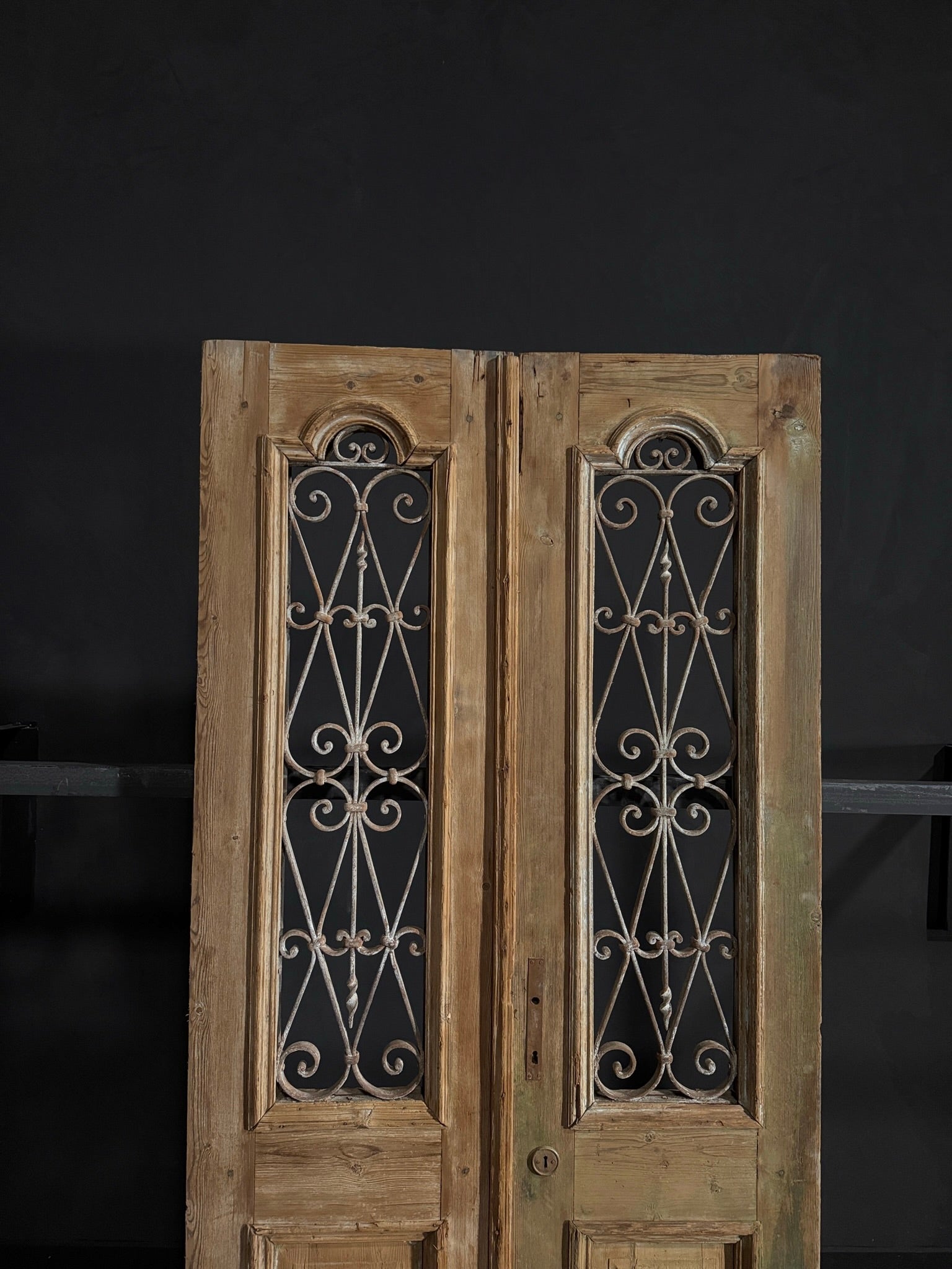 Antique Iron French Doors - 40x87.75 - N42