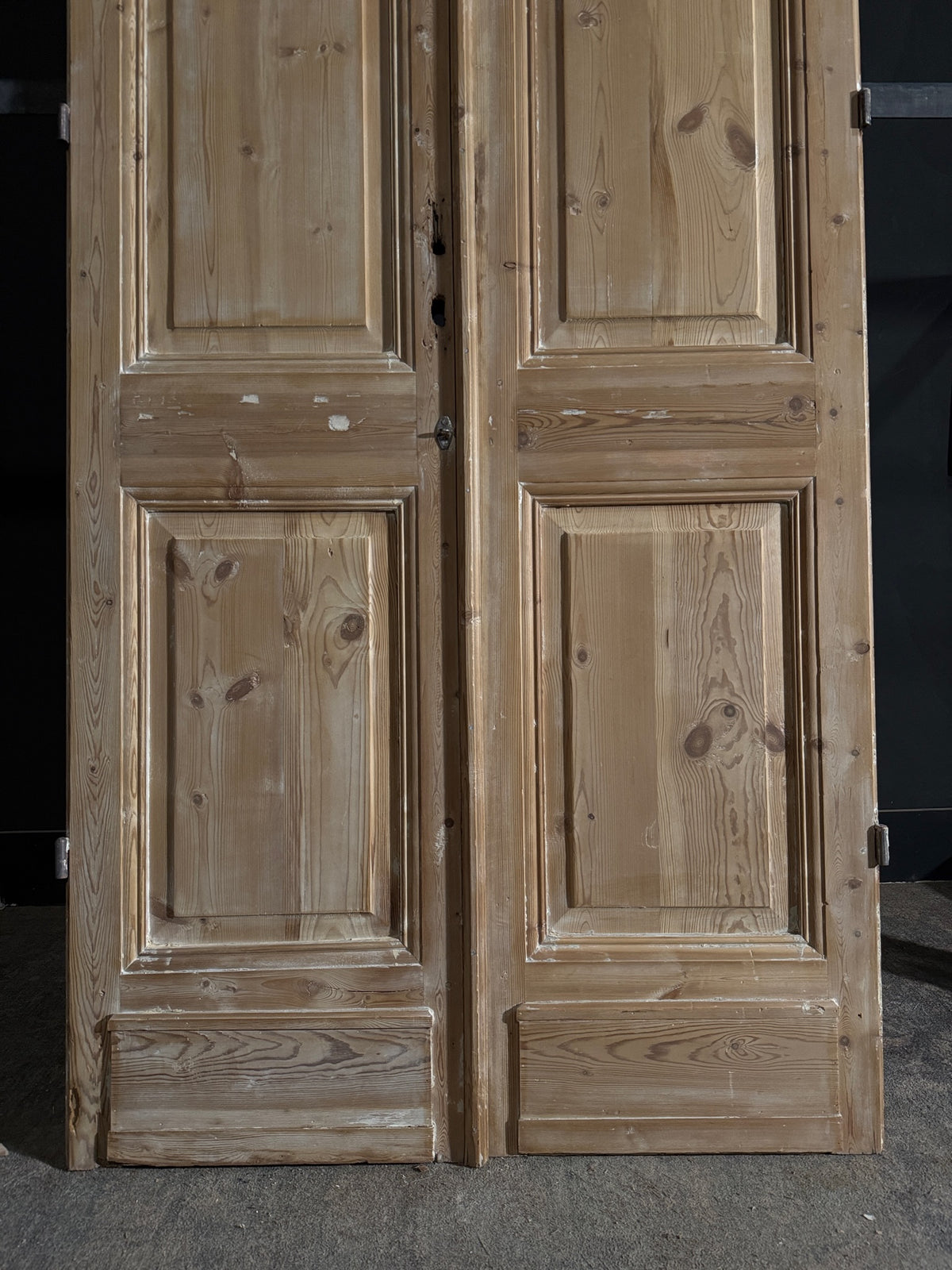 Antique 2 Panel Solid Double Doors - 44x103.5 - N549