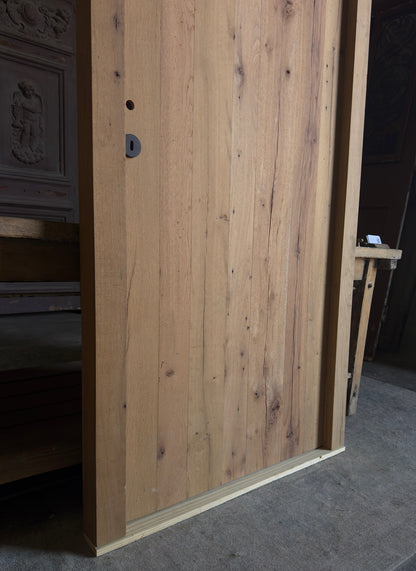 French Oak Plank Single Door - 34.5x93.5 - L448
