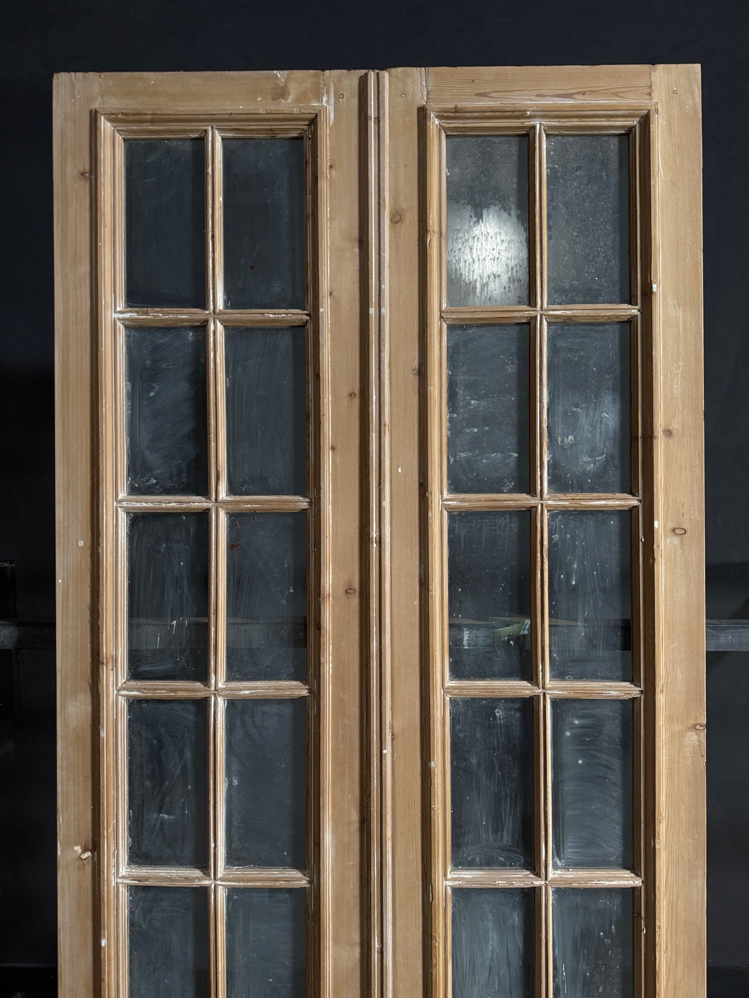 Antique Glass 10 Lite French Doors - 47.25x100.5 - N624
