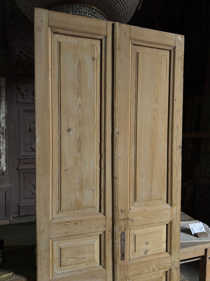Solid Antique French Pair - 38.75x91 J544