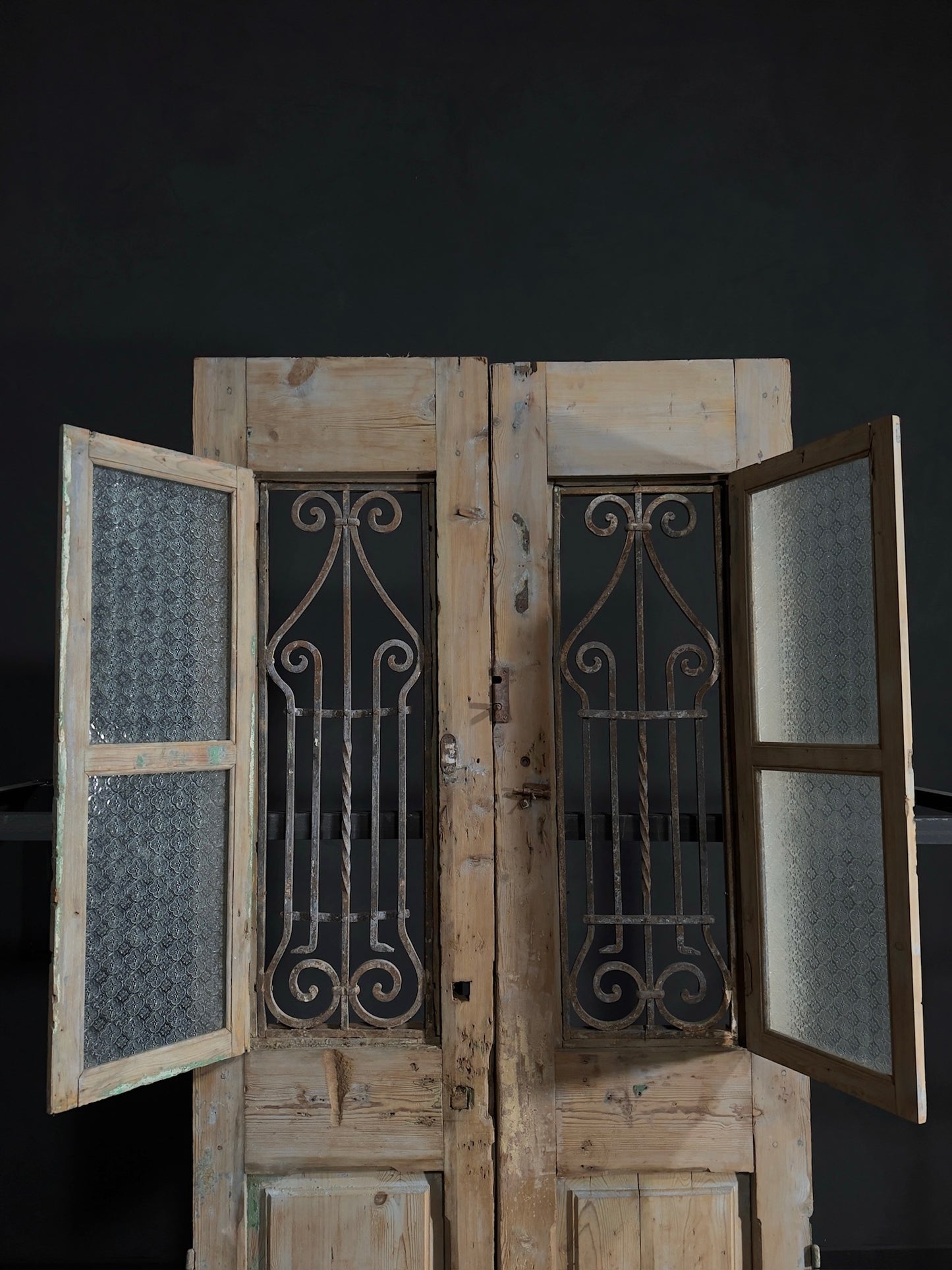Antique Iron French Doors - 43x95 - N38