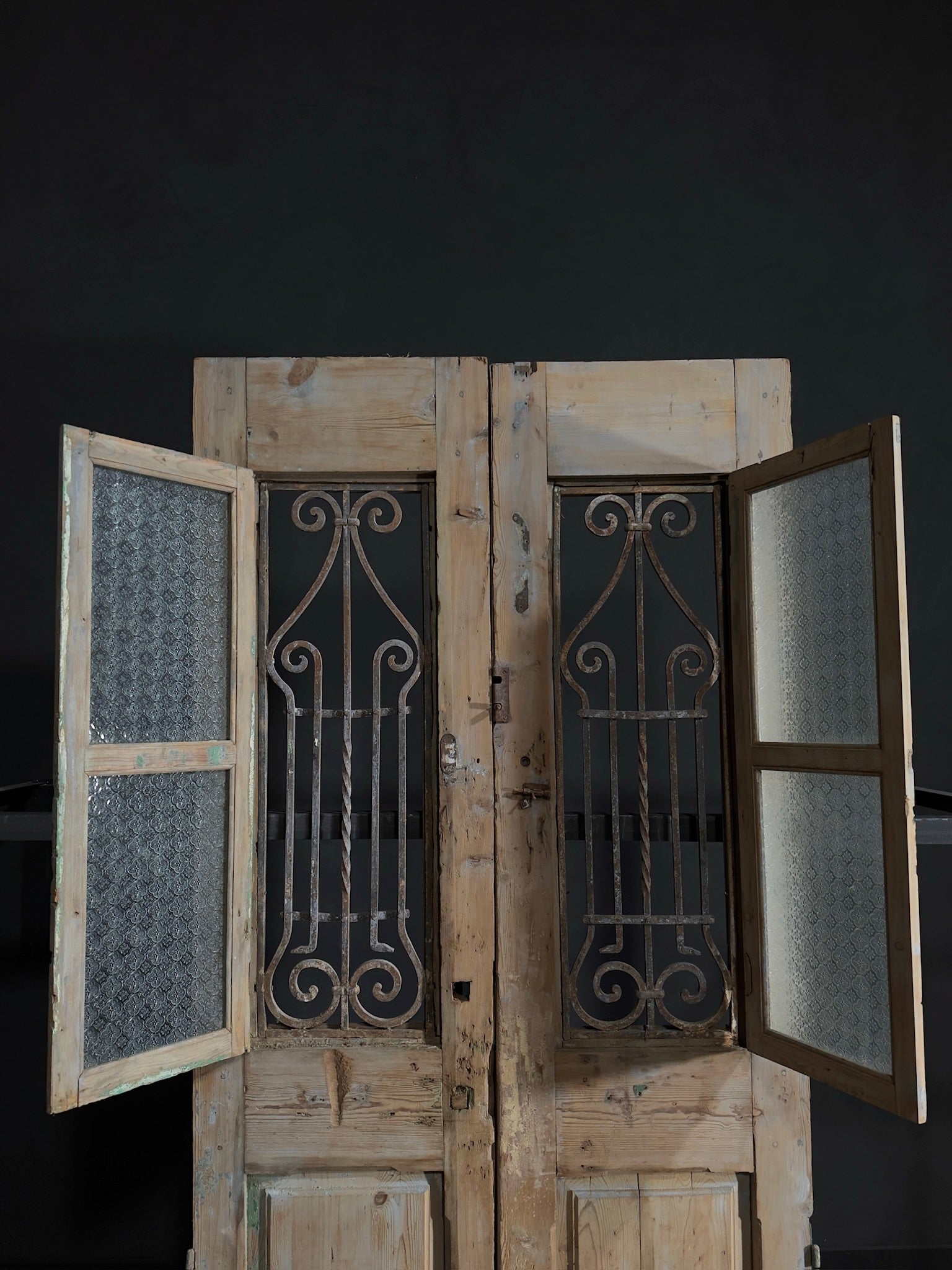 Antique Iron French Doors - 43x95 - N38