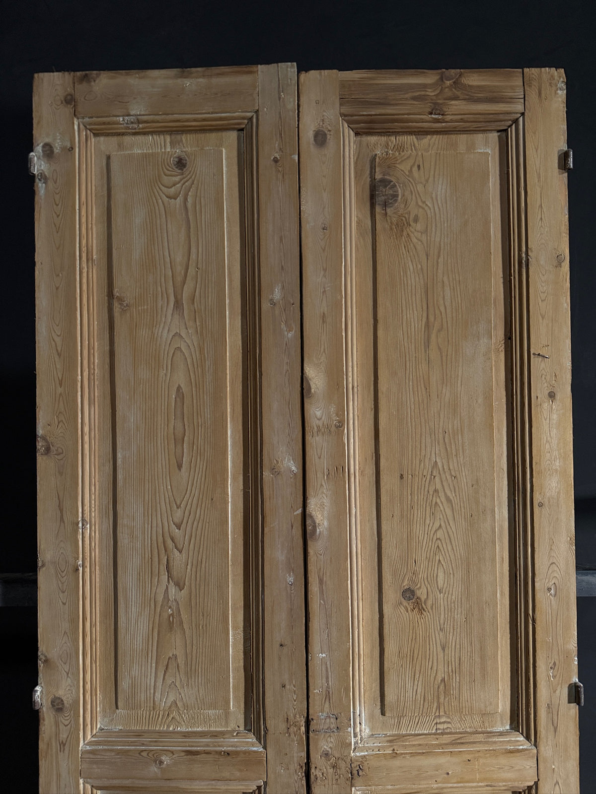 Antique 3 Panel Solid Double Doors - 39.5x97.5 - N595