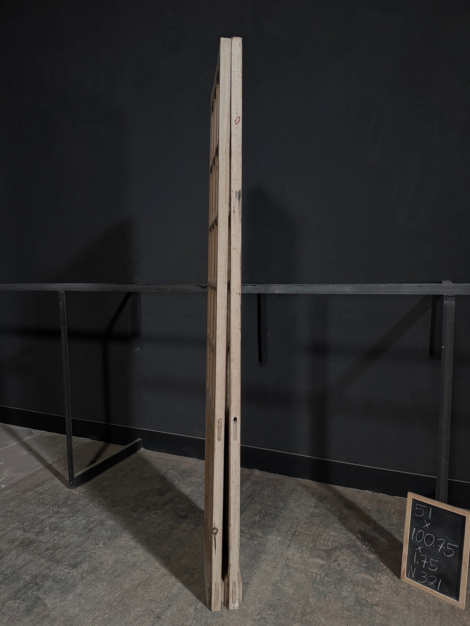 Antique Obscured Glass 15 Lite French Doors - 51x100.75 - N321