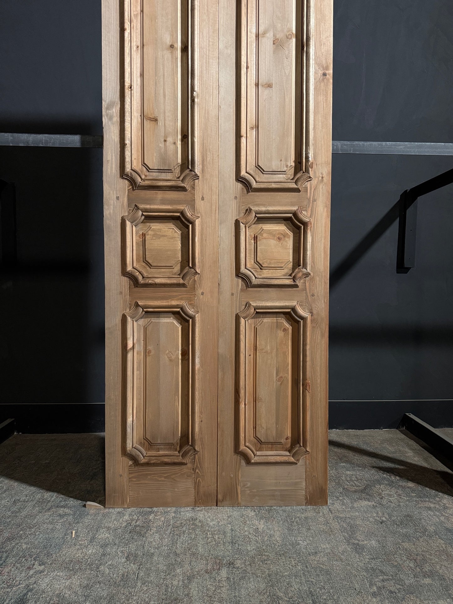 (The Edmund) Handcrafted Solid Wood French Doors - 36x96 N222