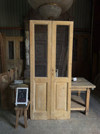 Glass Antique French Doors - 36.75x87 K79