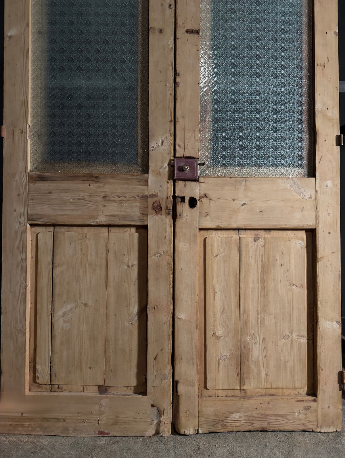 Antique Carved Iron French Doors - 56x98 - N583