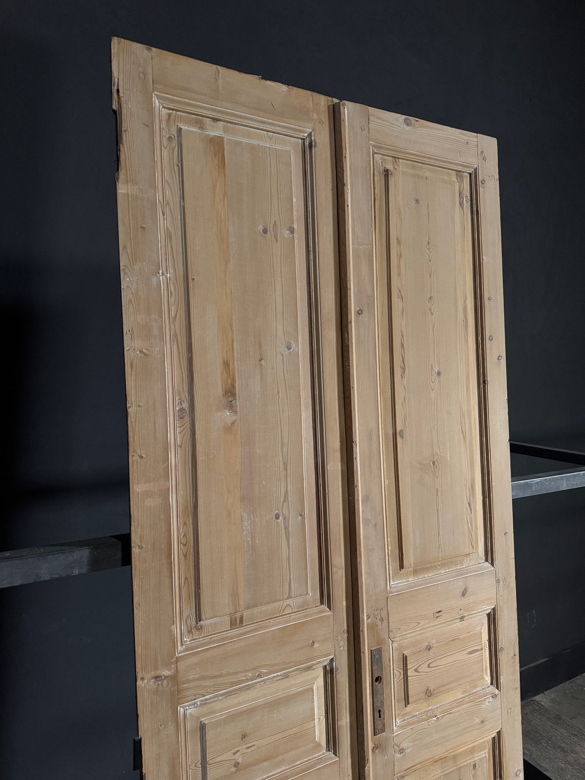 Antique Solid Double Doors - 42.5x98.5 - N557