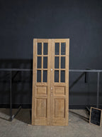 Antique Glass 6 Lite French Doors - 39.5x93.5 - N684