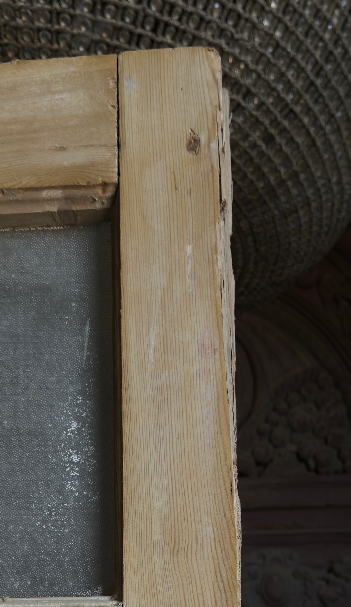 18 Lite Antique Glass Single Door - 33.5x98 - L111