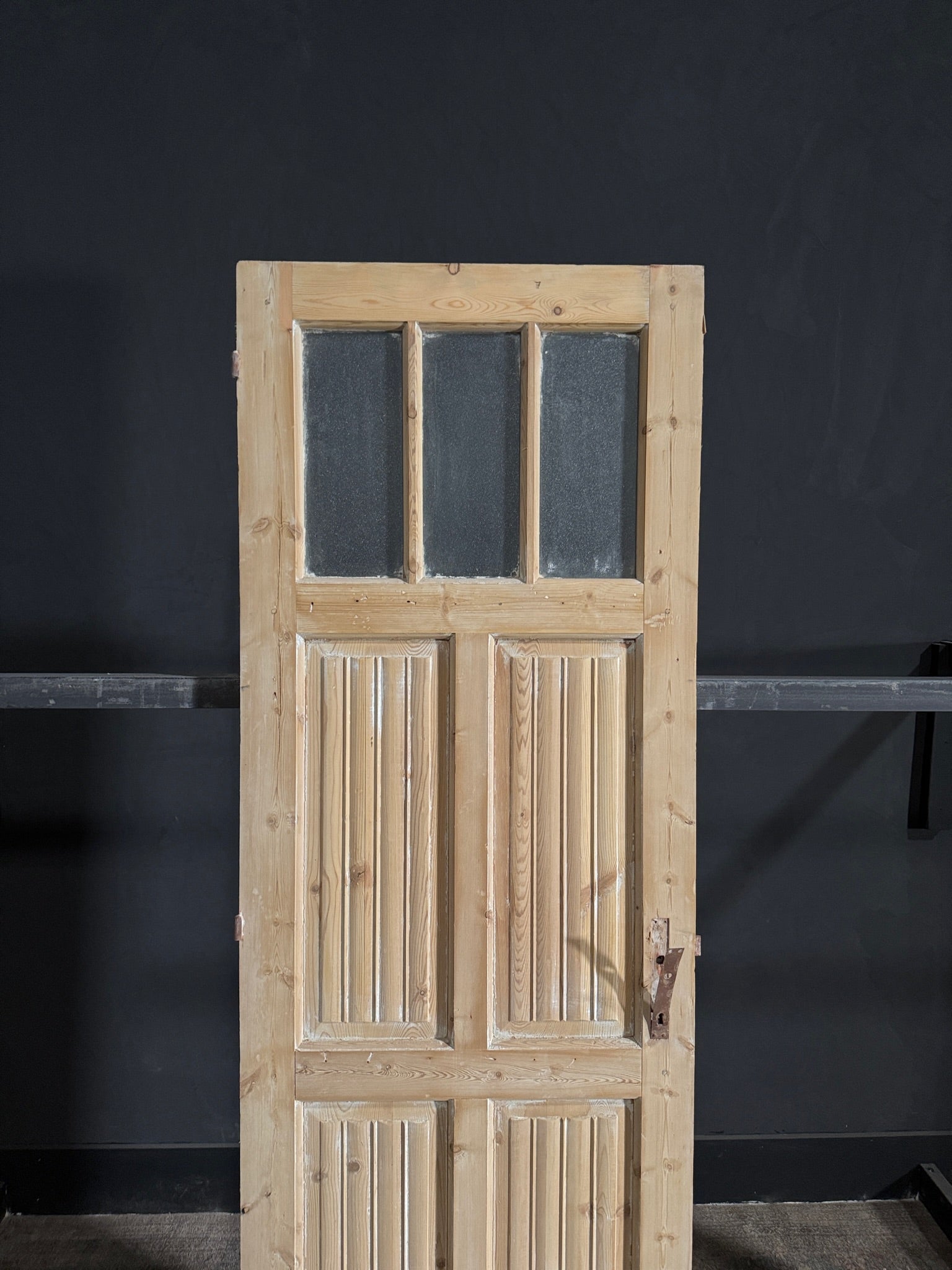 Antique Fluted 3 Lite Single Door - 28x85 - N67