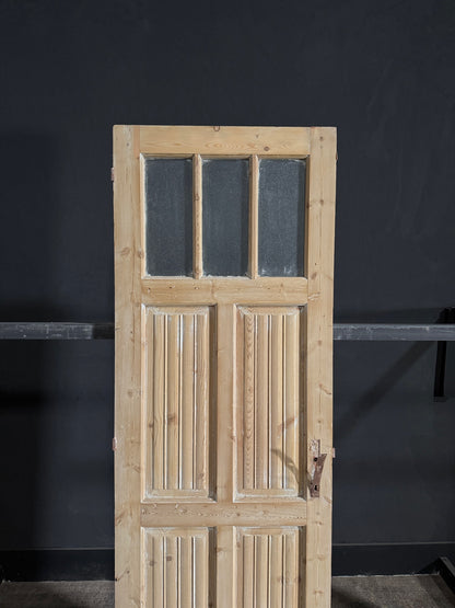 Antique Fluted 3 Lite Single Door - 28x85 - N67