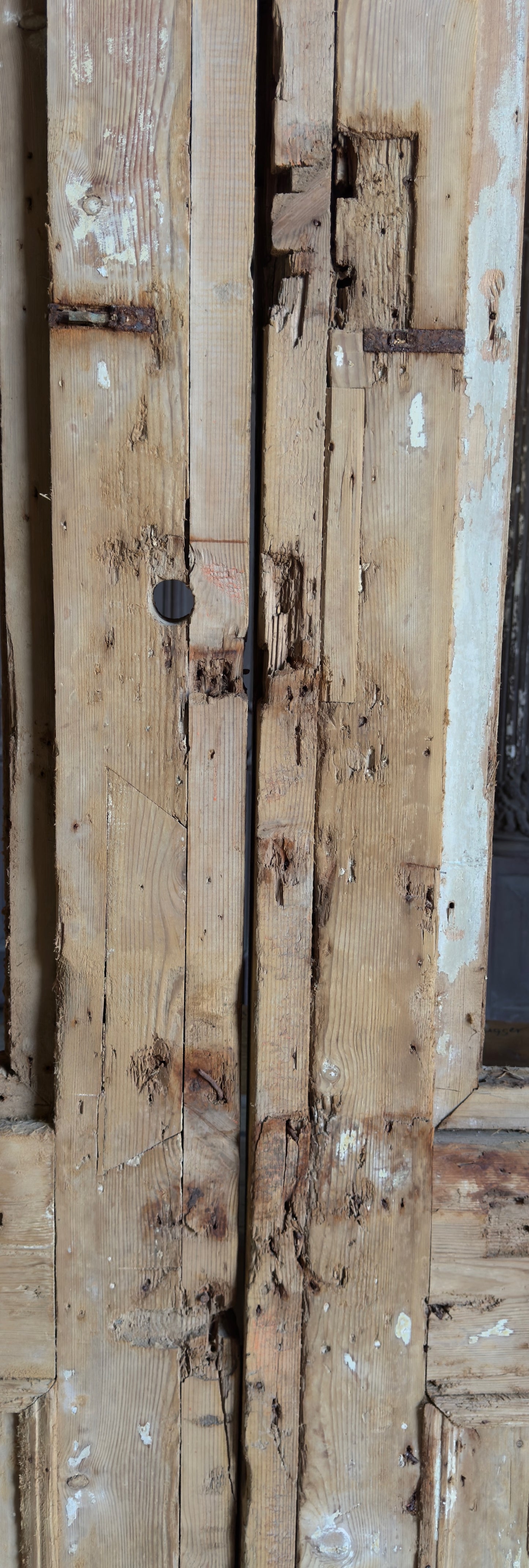 Grand Antique Glass French Doors - 67.5x119.5 - L206