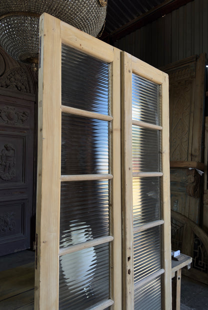 10 Lite European Antique Glass French Doors - 44x92.5 K38