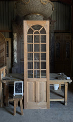 Handcrafted Arched Glass Door - 28x96 L504