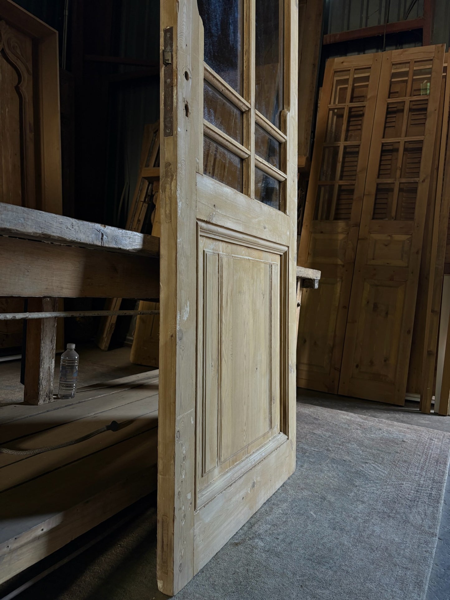 European Antique Glass Single Door - 32x83 - L61