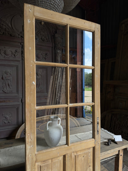 6 Lite Antique Glass Single Door - 32x89 J231