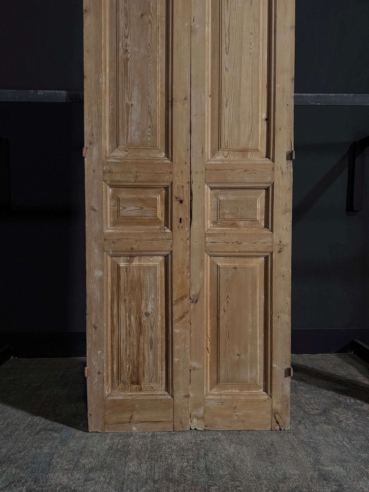 Antique 3 Panel Double Doors - 36x93.25 - N33