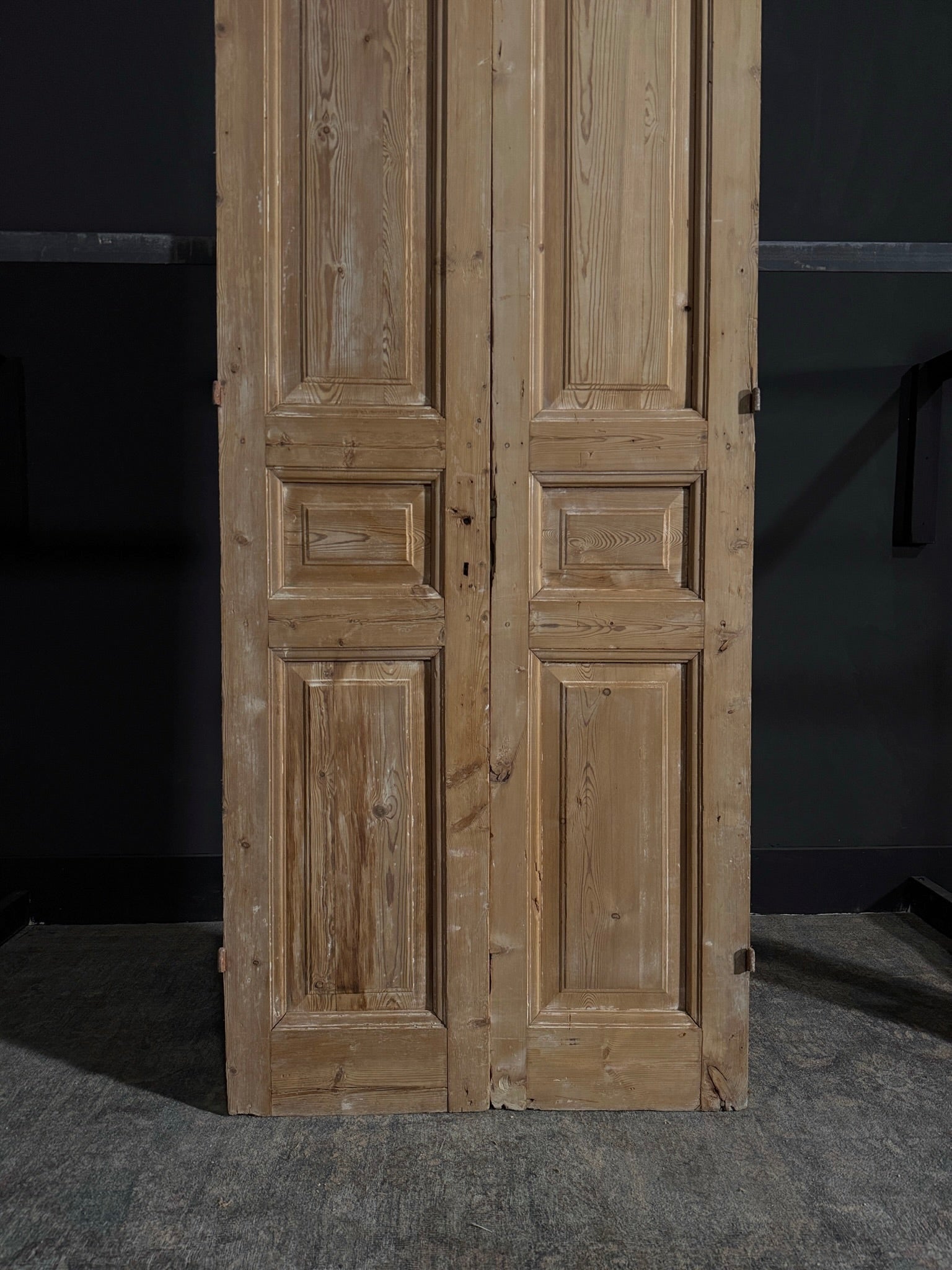 Antique 3 Panel Double Doors - 36x93.25 - N33
