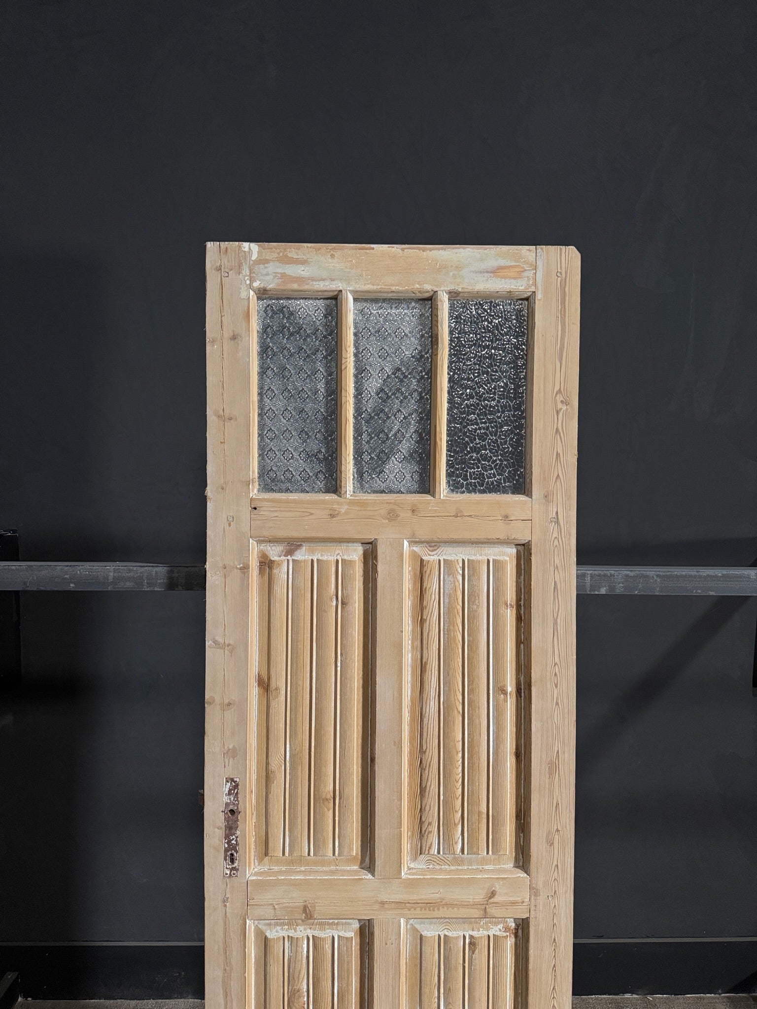 Antique Louvered Single Door - 28x84.5 - N94