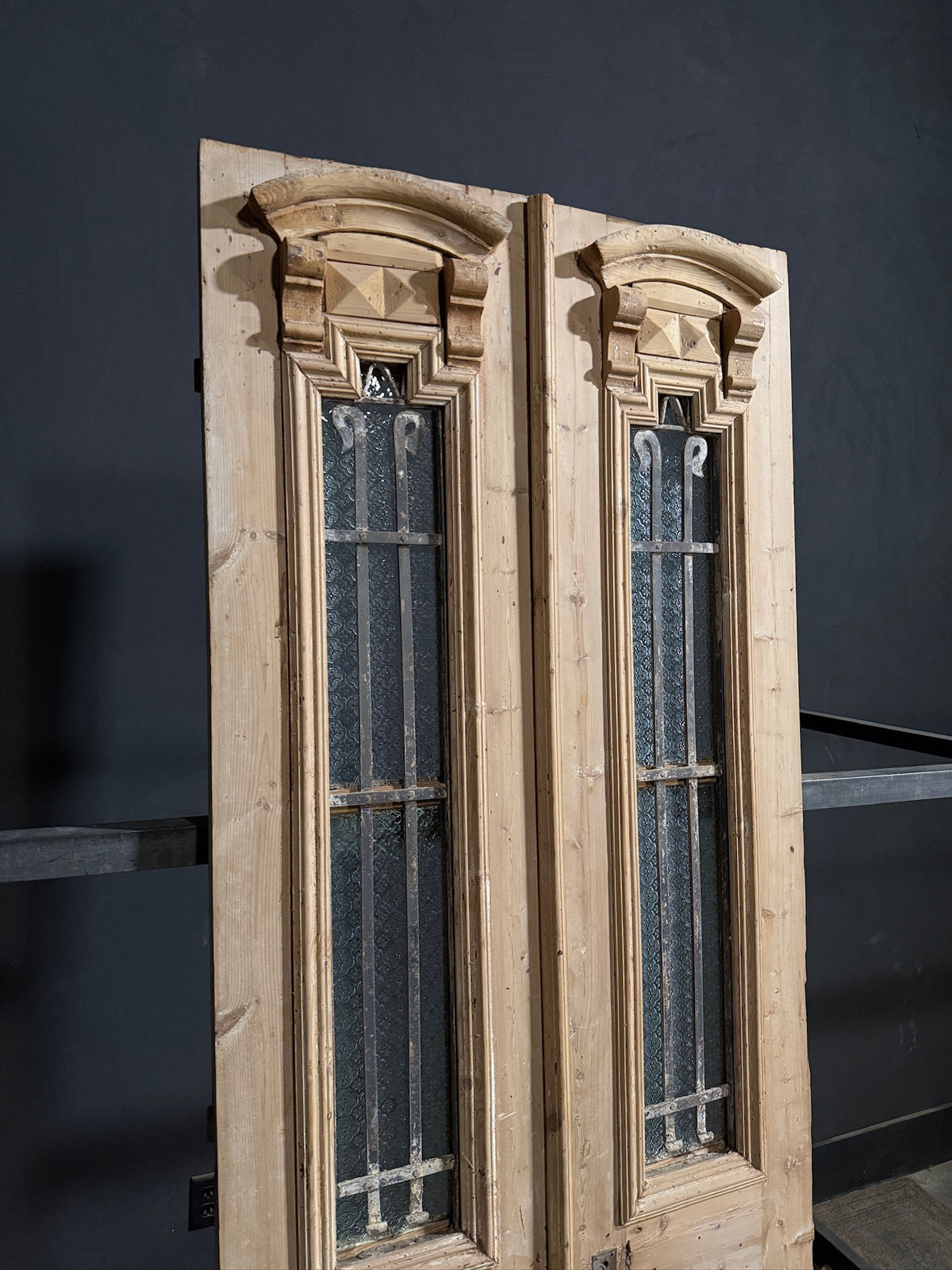 Antique Iron French Doors - 36.5x94 - N685