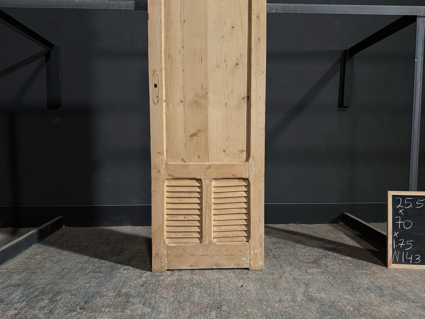Antique Louvered 1 Panel Single Door - 25.5x70 - N143