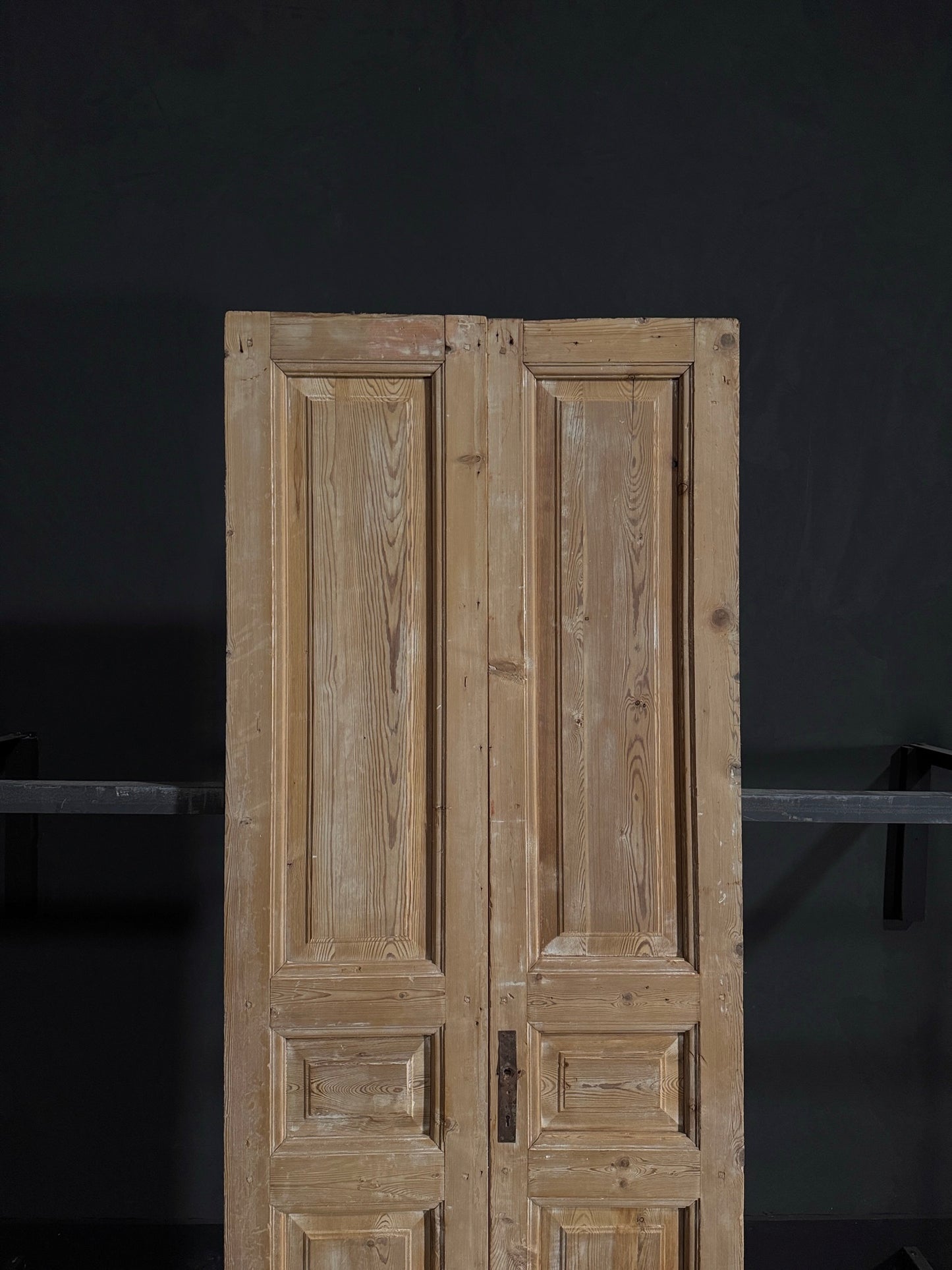 Antique 3 Panel Double Doors - 36x93.25 - N33