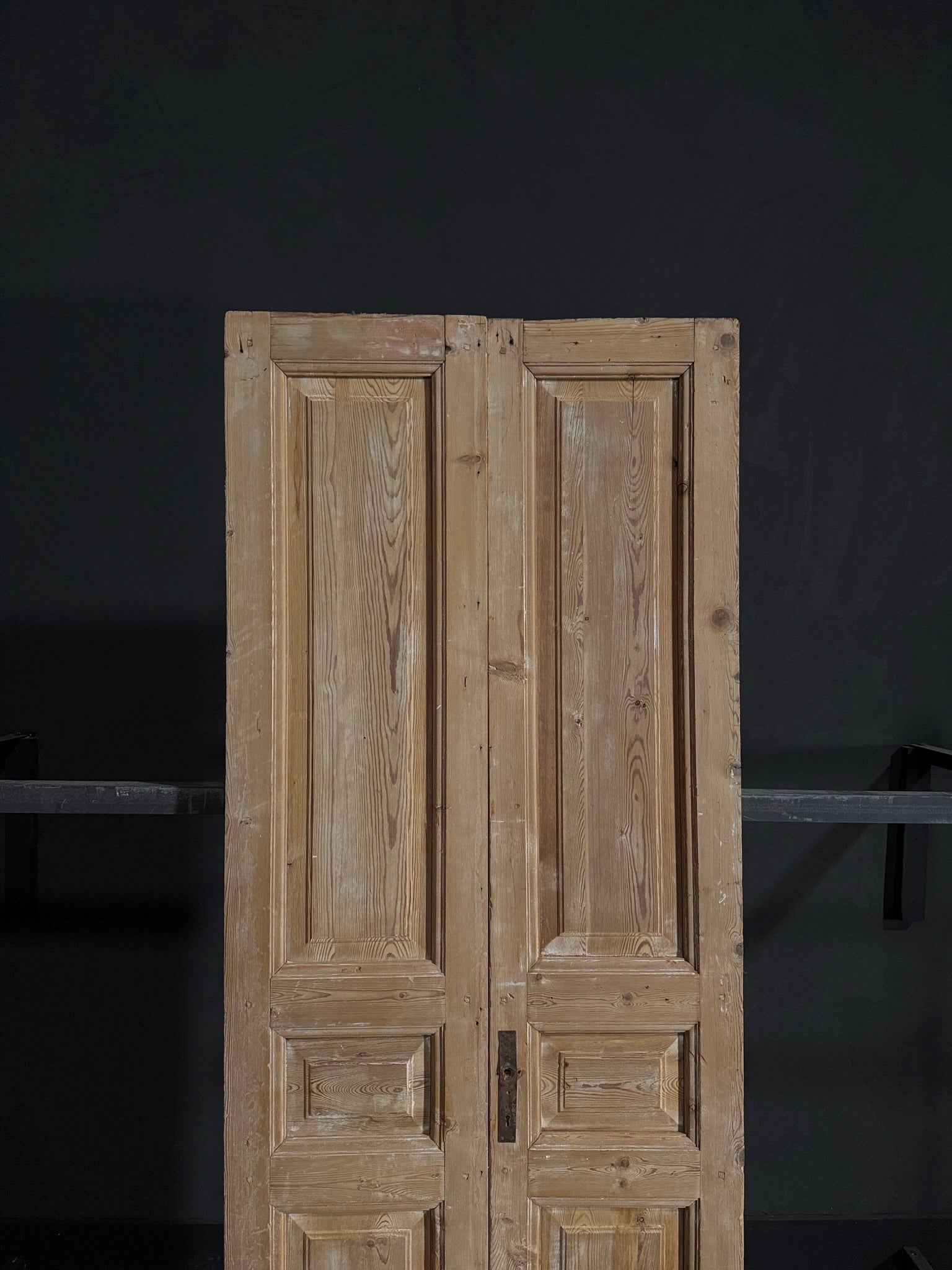 Antique 3 Panel Double Doors - 36x93.25 - N33