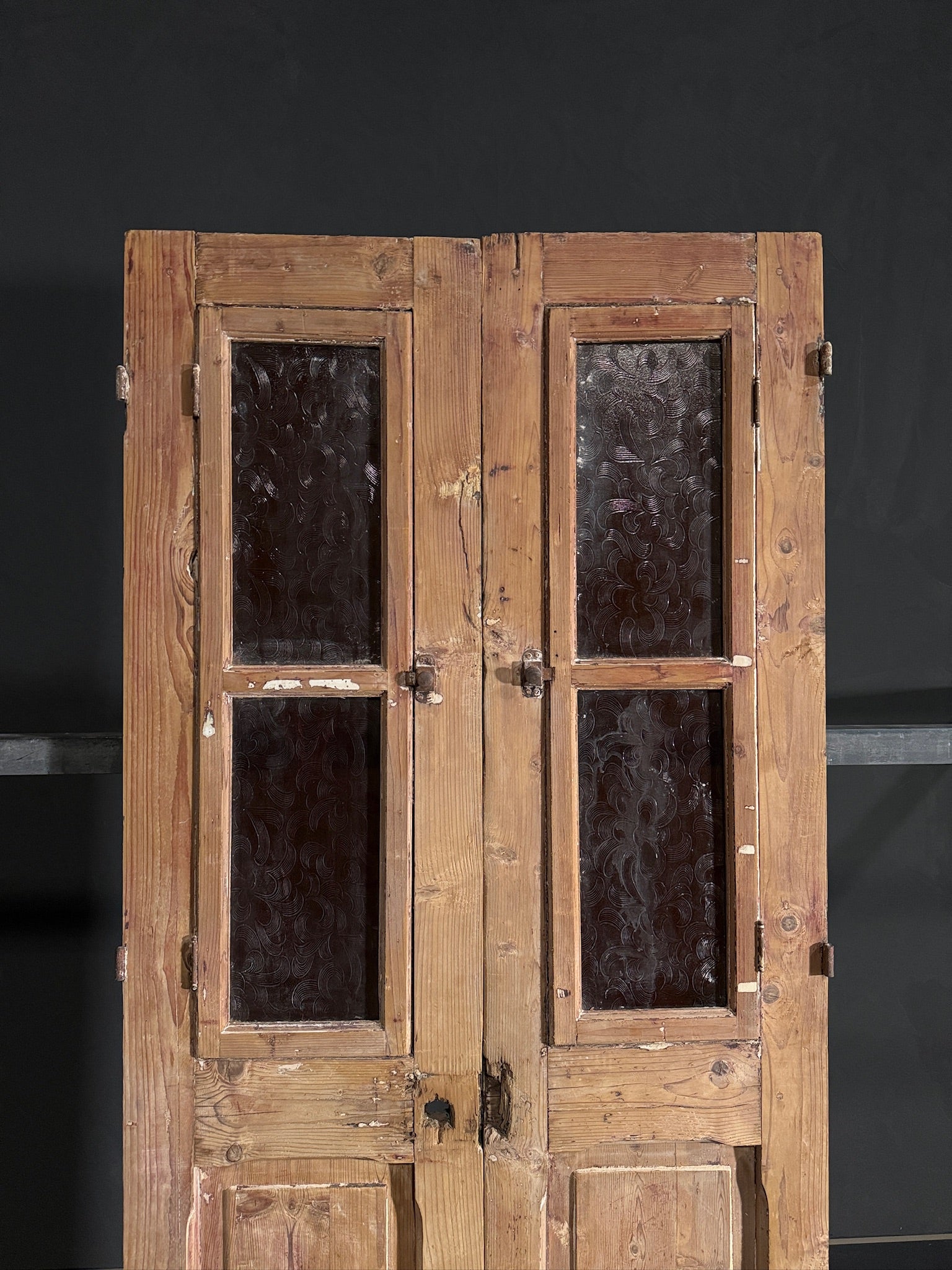 Antique Iron French Doors - 36.25x85.75 - N413