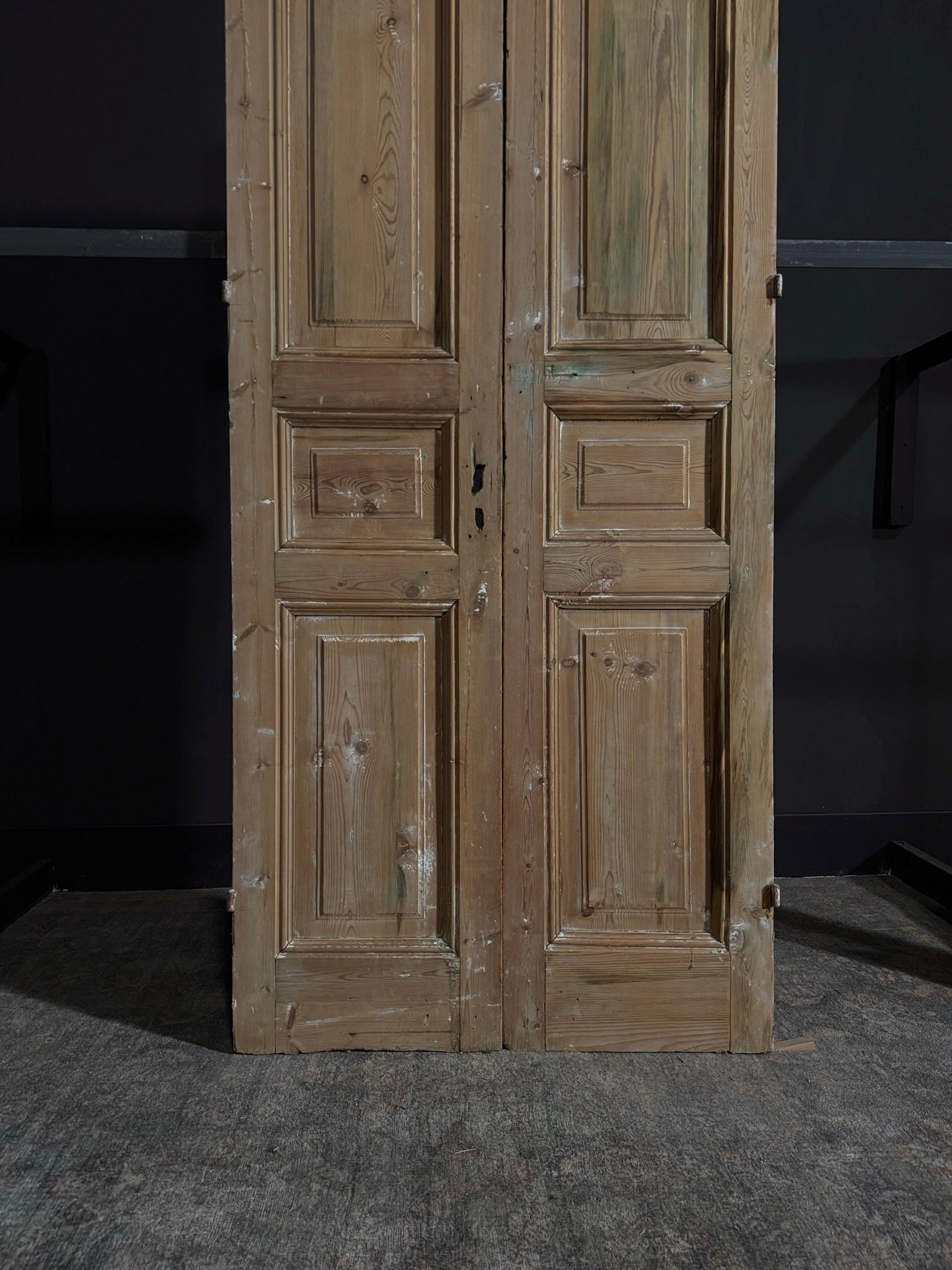 Antique 3 Panel Double Doors - 39.25x94.5 - N34