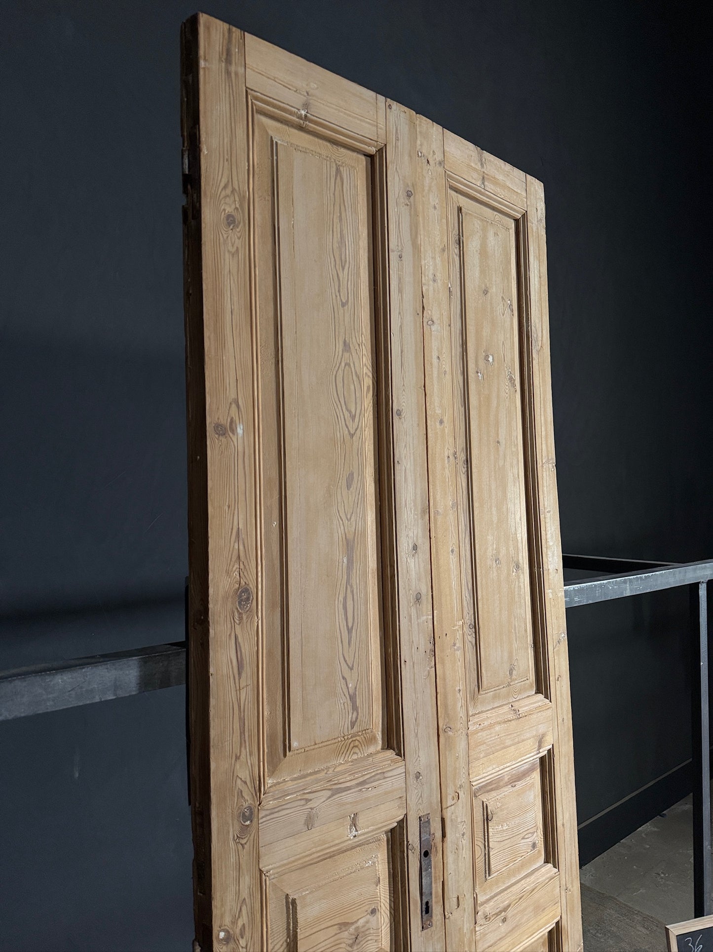 Antique Solid Double Doors - 36x97 - N414