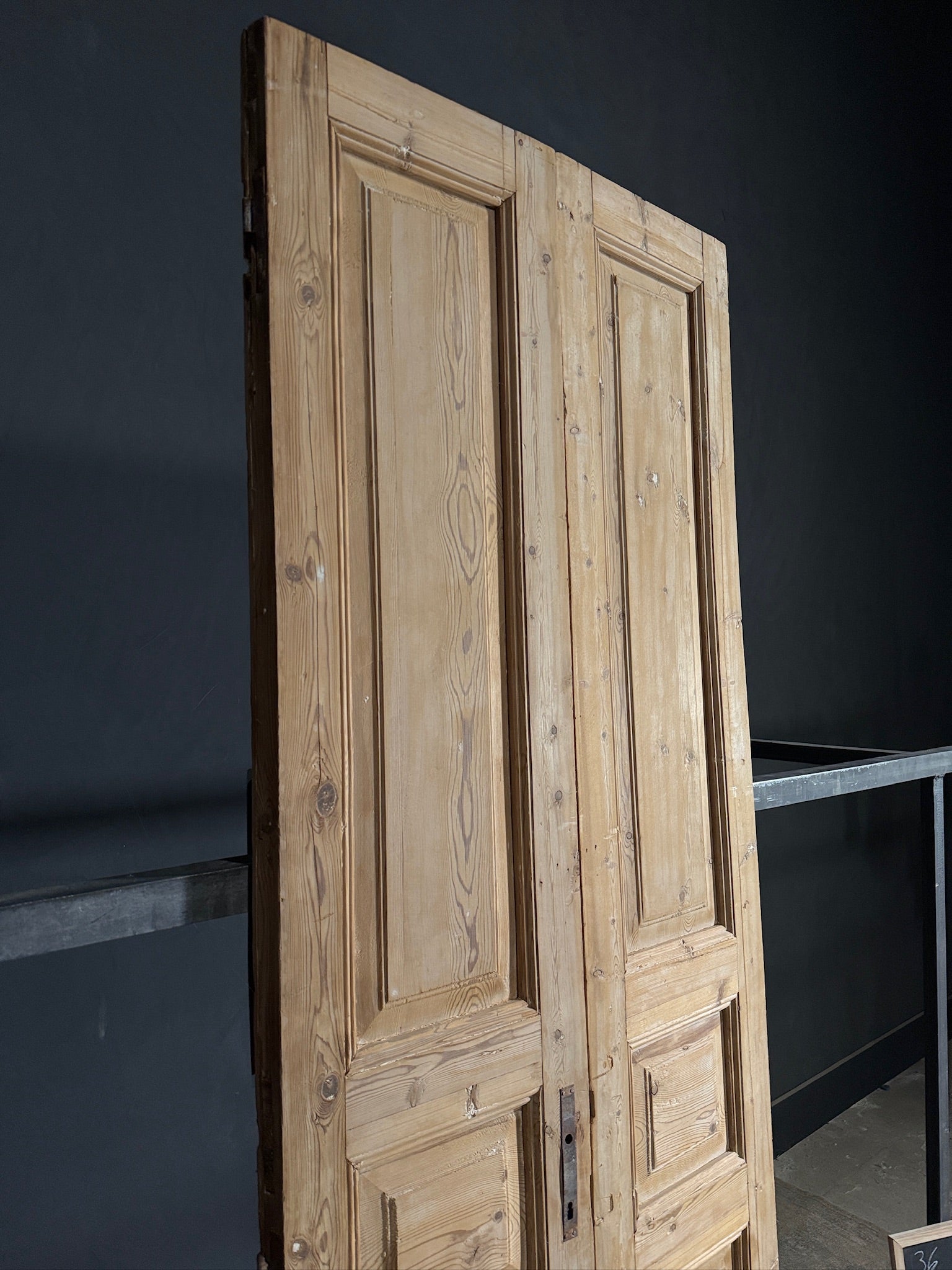 Antique Solid Double Doors - 36x97 - N414