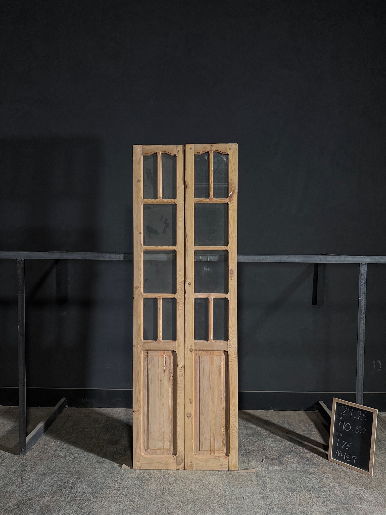 Antique Glass French Doors - 29.25x90.5 - N469