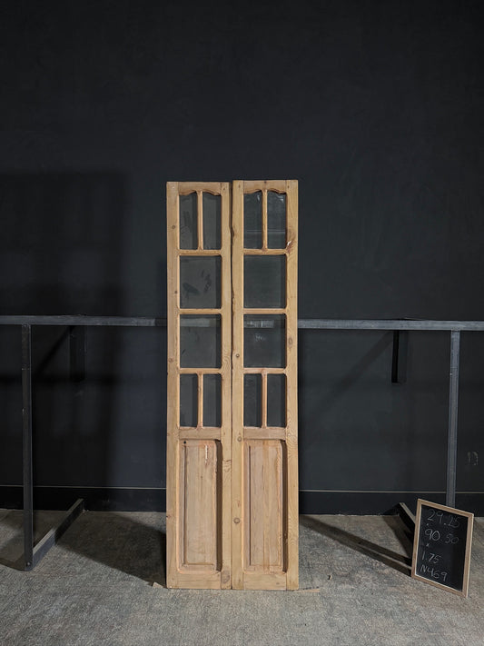 Antique Glass French Doors - 29.25x90.5 - N469