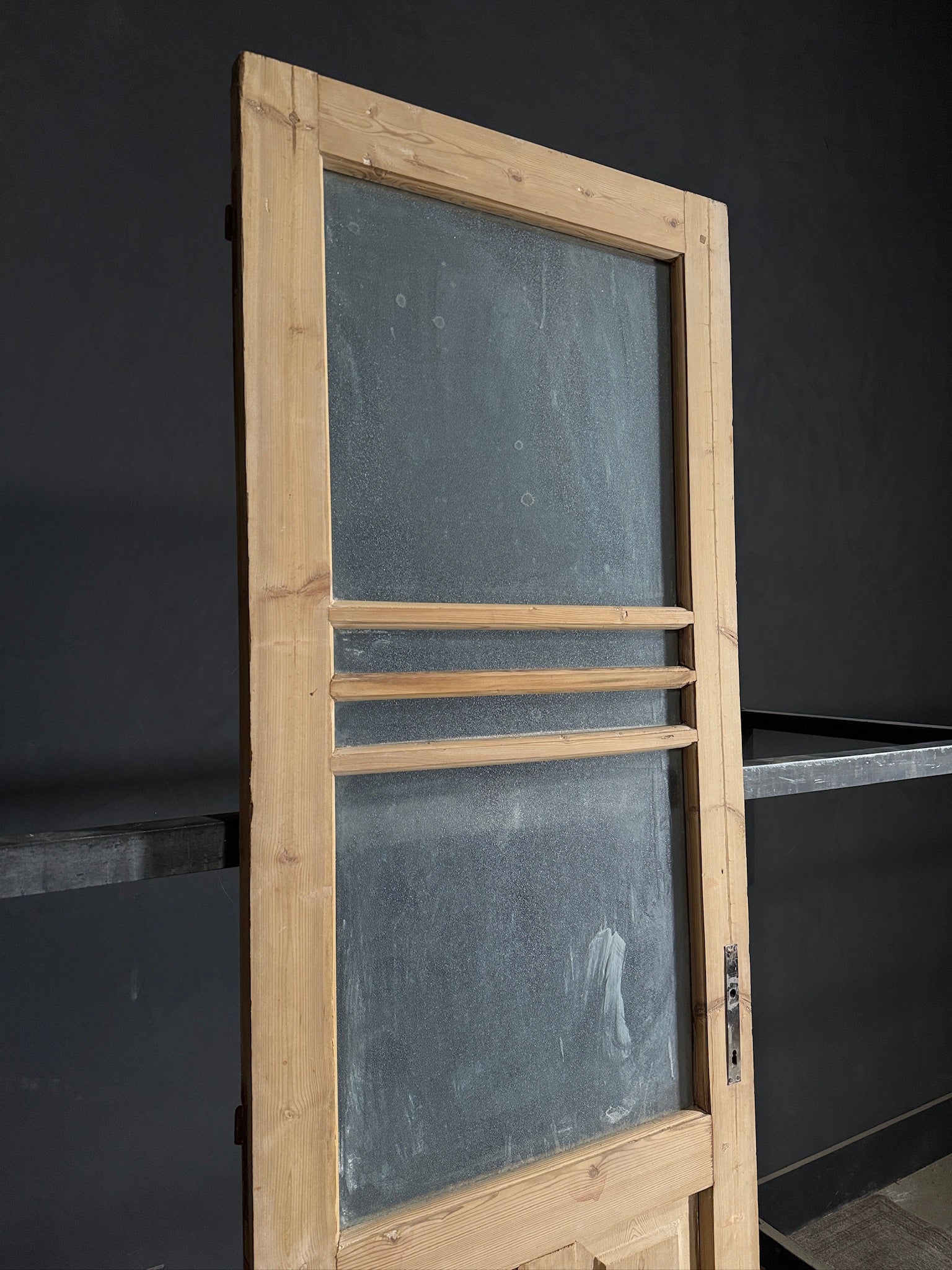 Antique Obscured Glass 2 Lite Single Door - 28.5x92.5 - N448