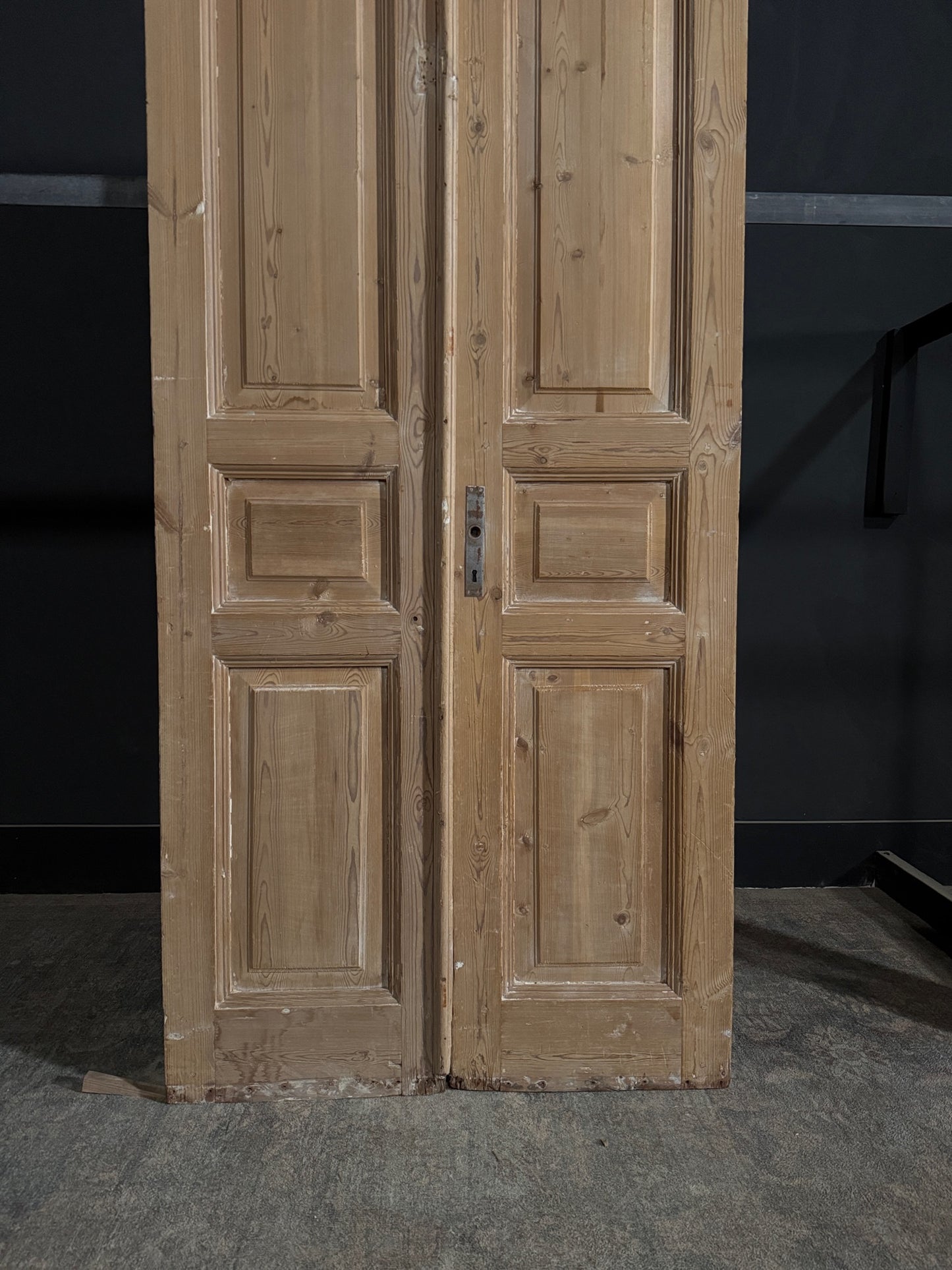 Antique 4 Panel Solid Double Doors - 38x94.5 - N386