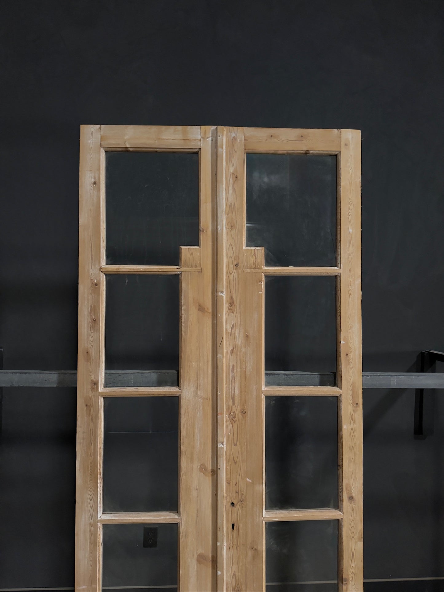 Antique Glass 4 Lite French Doors - 40x95 - N373