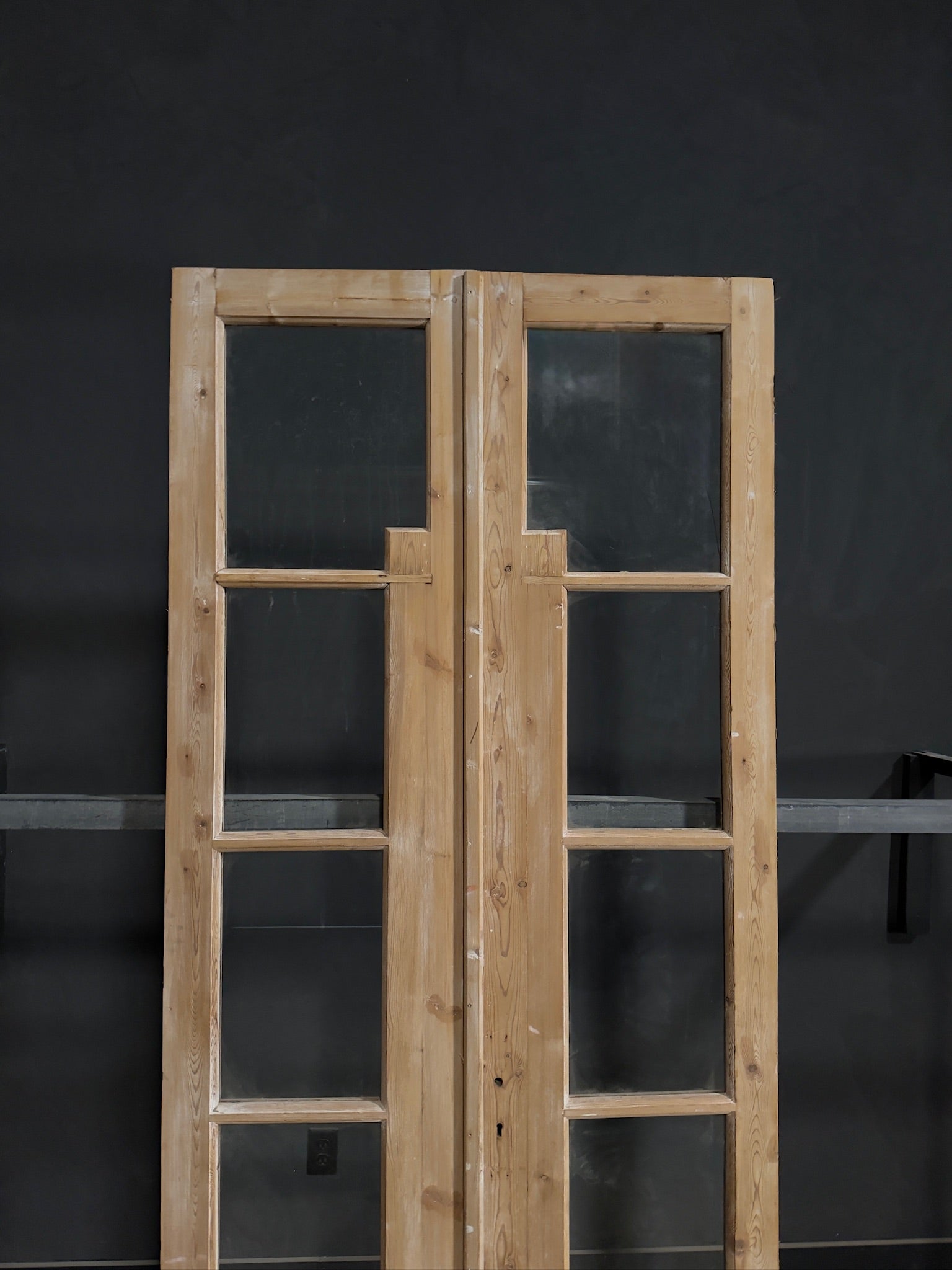 Antique Glass 4 Lite French Doors - 40x95 - N373