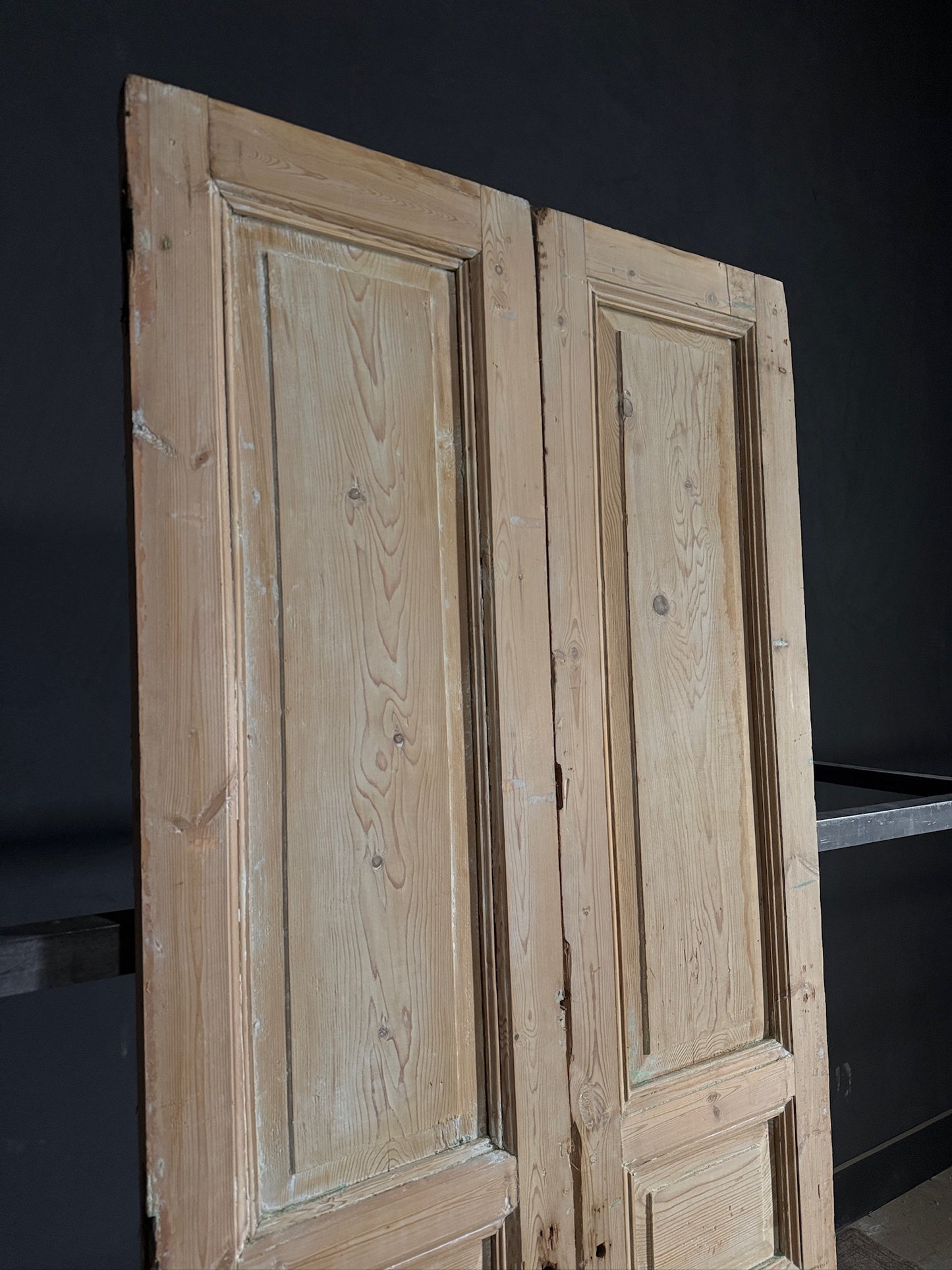 Antique Solid Double Doors - 39x93 - N463